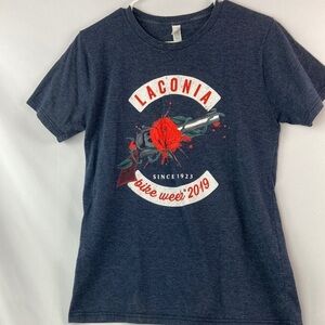 Laconia bike week, 2019 blue T-shirt